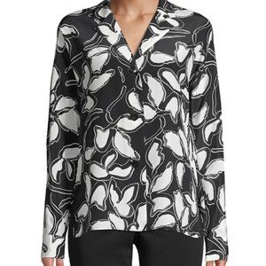 Lafayette 148 New York Floral Blouse